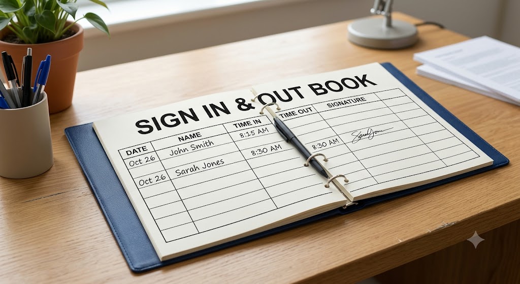 Sign In & Out Book
