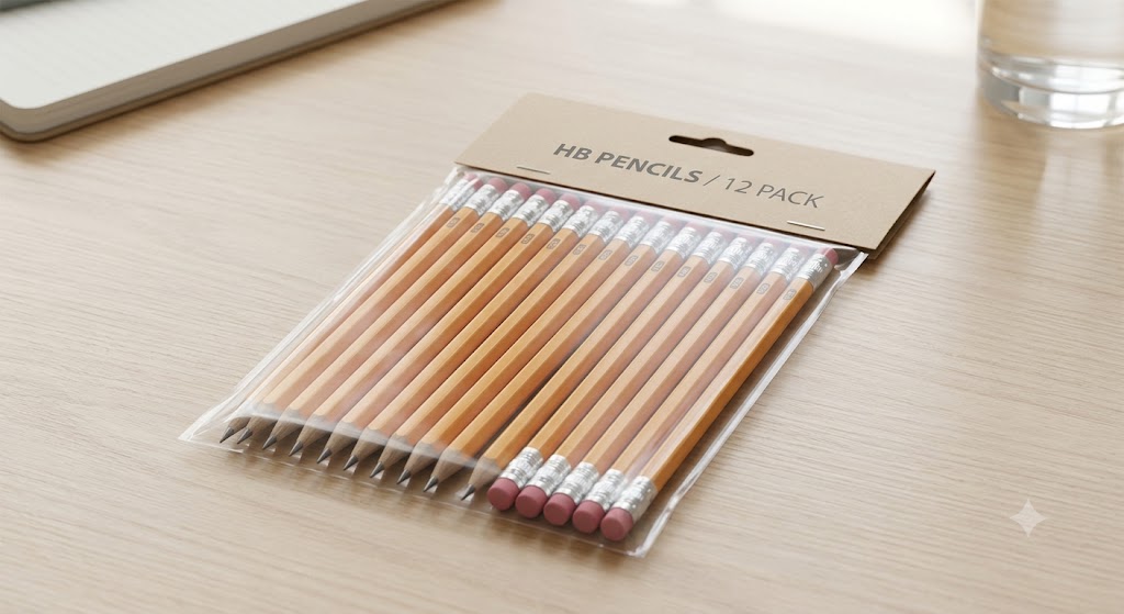 HB Rubber Tpped Pencil pk(12)