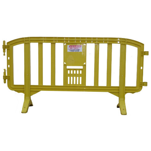 Fencing, Yellow Pedestrian Barrier 2 M X 1 M