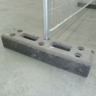 Site Security Fencing Rubber Bases