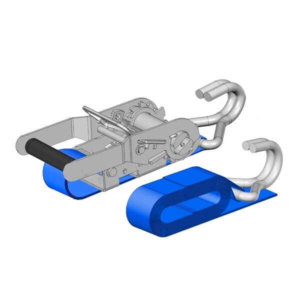 Polyester Ratchet Lashing 50mm Wide - Various Sizes