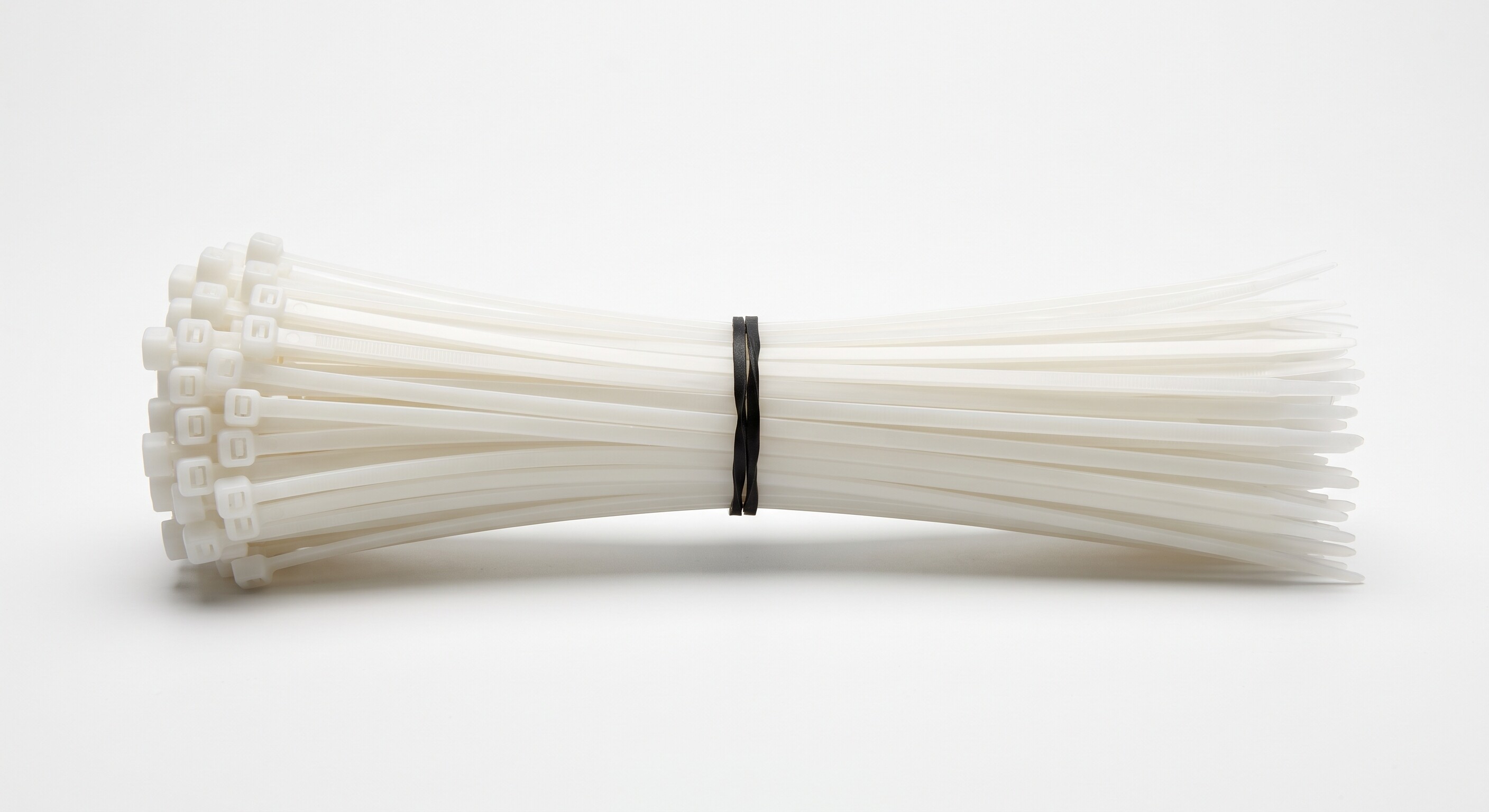 300mm White Cable Ties - Pk (100)