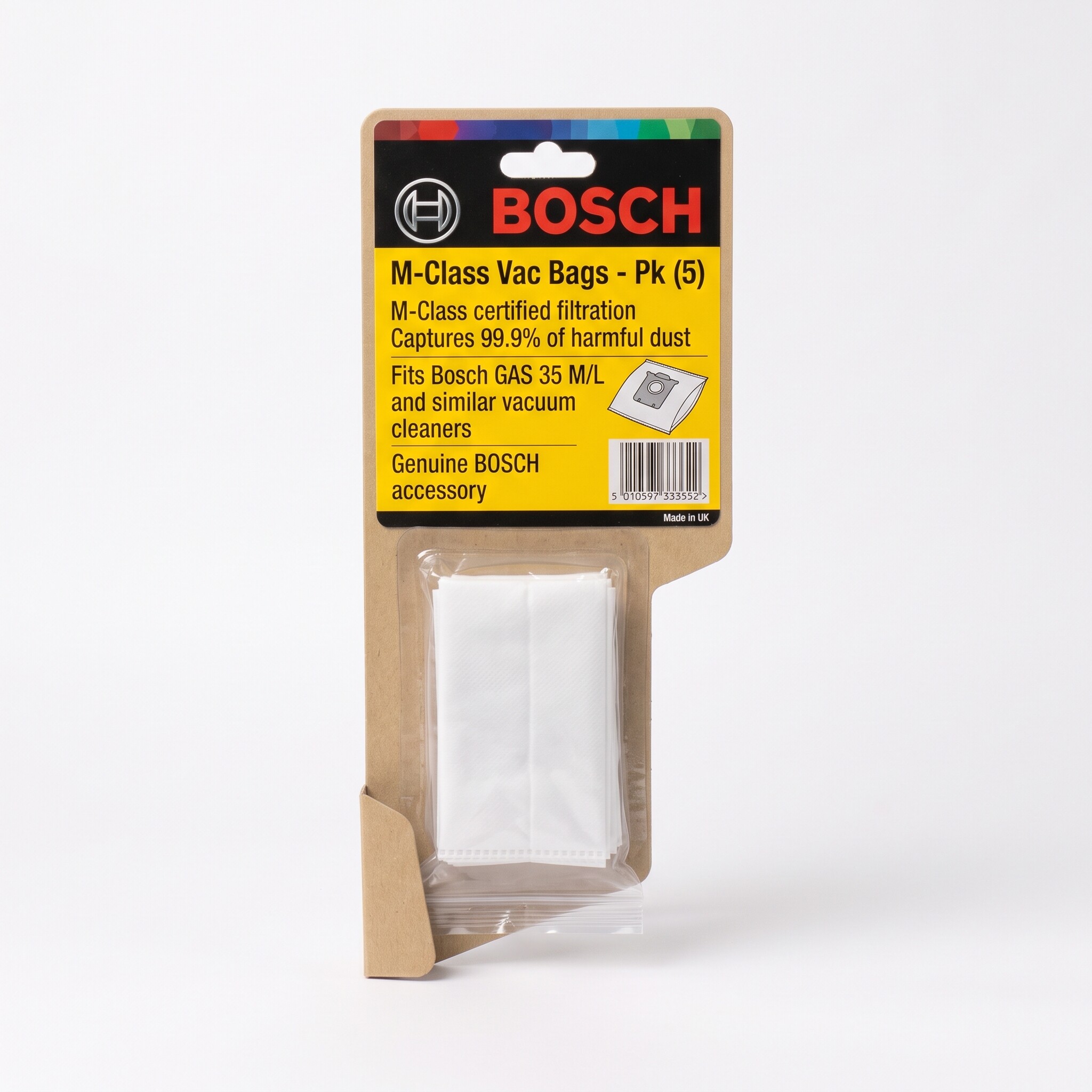 BOSCH M-Class Vac Bags - Pk (5)