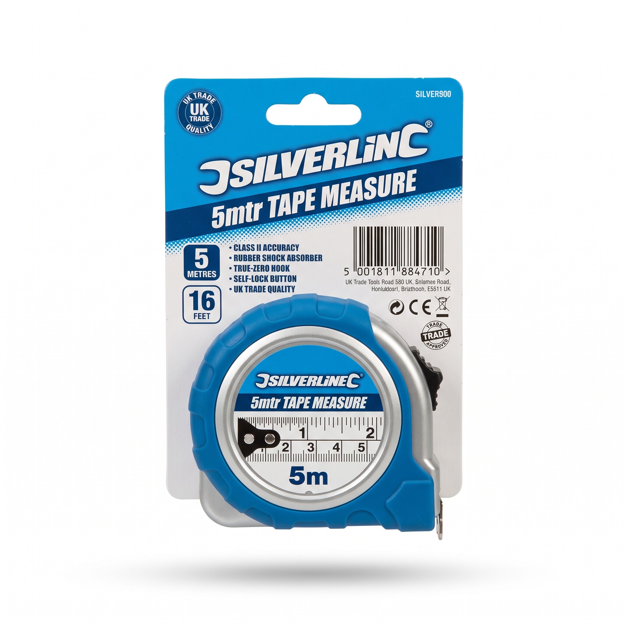 SILVERLINE 5mtr Tape Measure