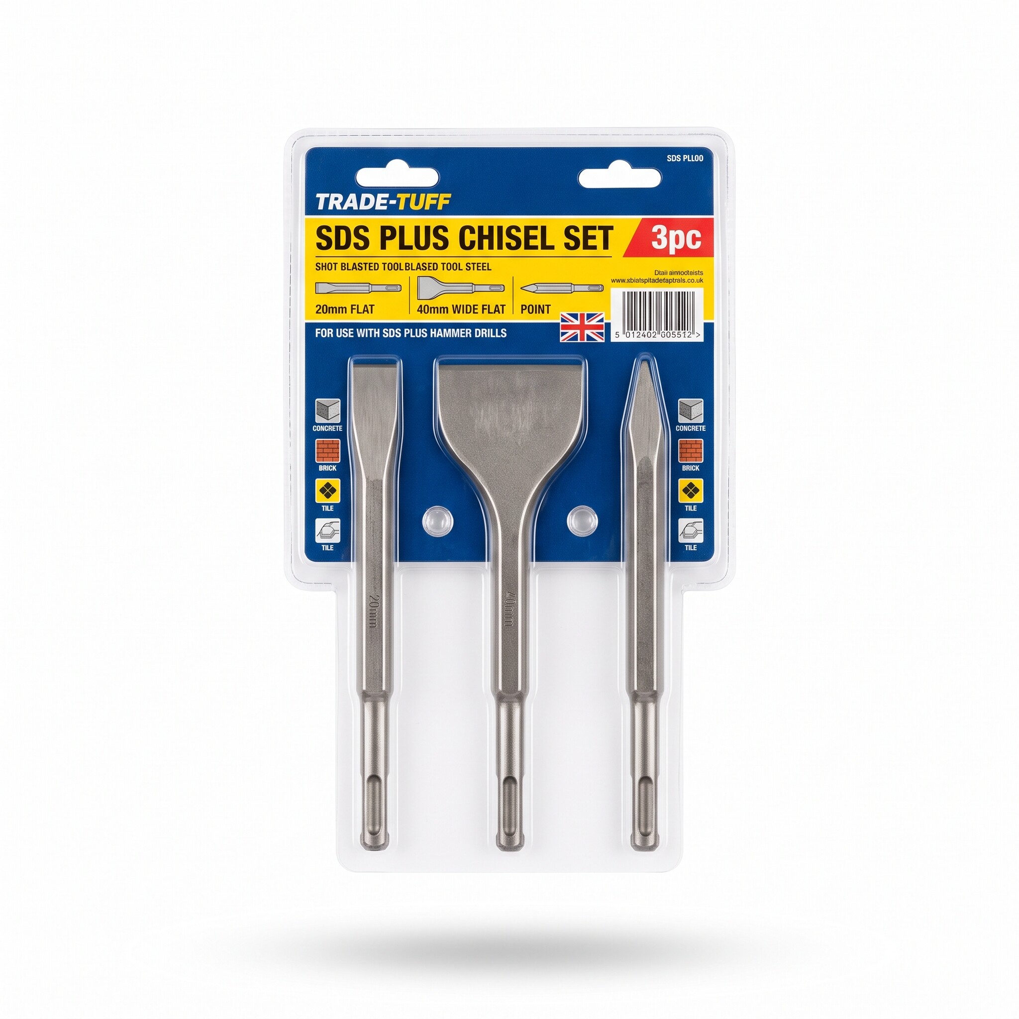 SDS Plus Chisel Set 3pc