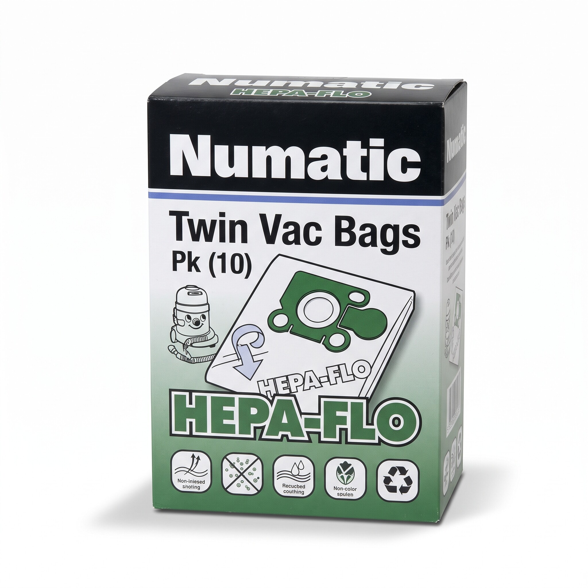NUMATIC Twin Vac Bags - Pk (10)
