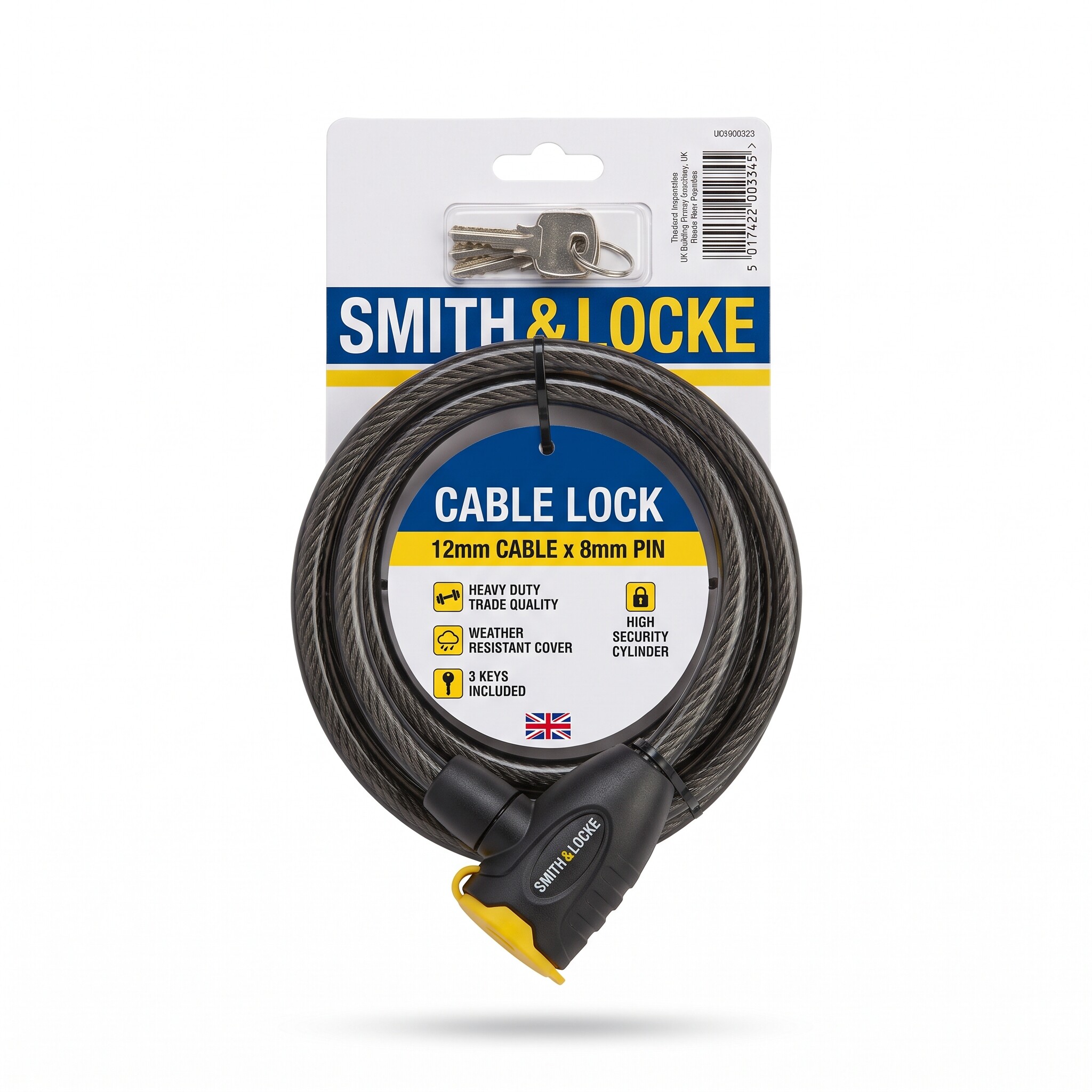 Smith & Locke Cable Lock 12x8mm