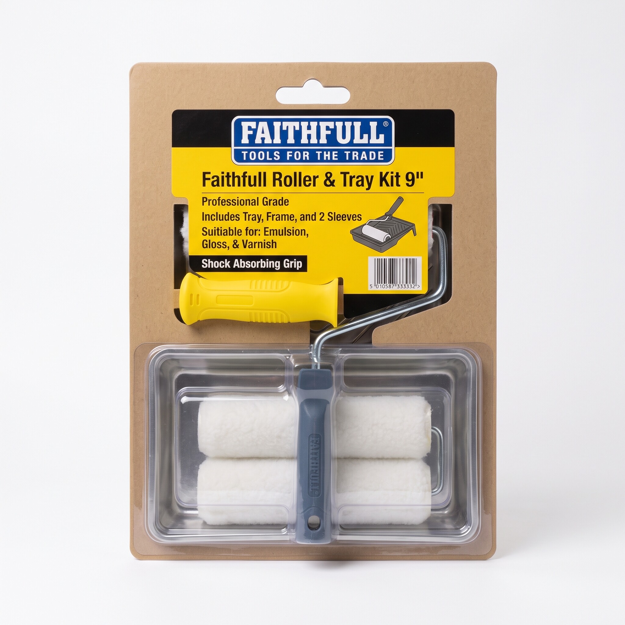 FAITHFULL 9" Roller & Tray Kit
