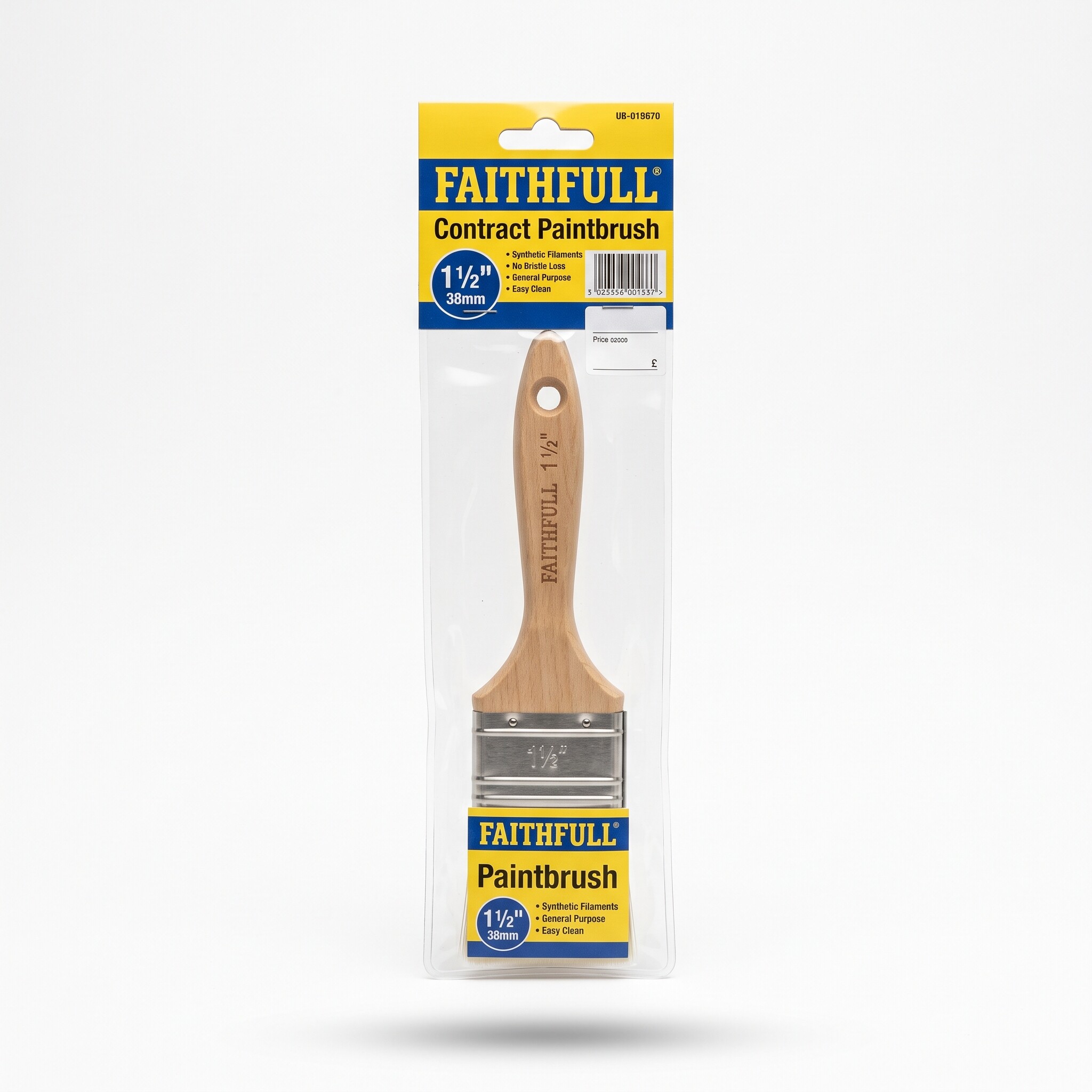 FAITHFULL Contract Paintbrush - 1 1/2"