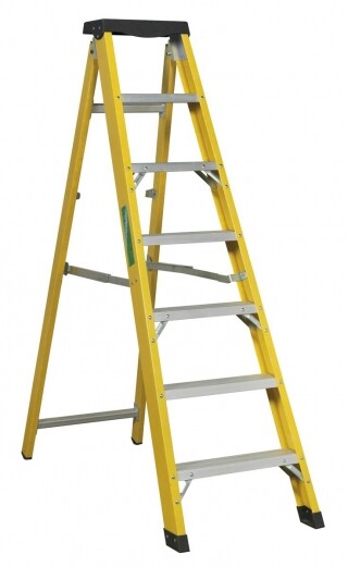 GRP Glassfibre Step Ladder - 6 Tread