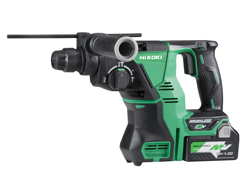 DH36DPA/JRZ Hikoki 36v 3 Function Hammer Drill SDS Plus (C/W 2 Batteries And Charger)