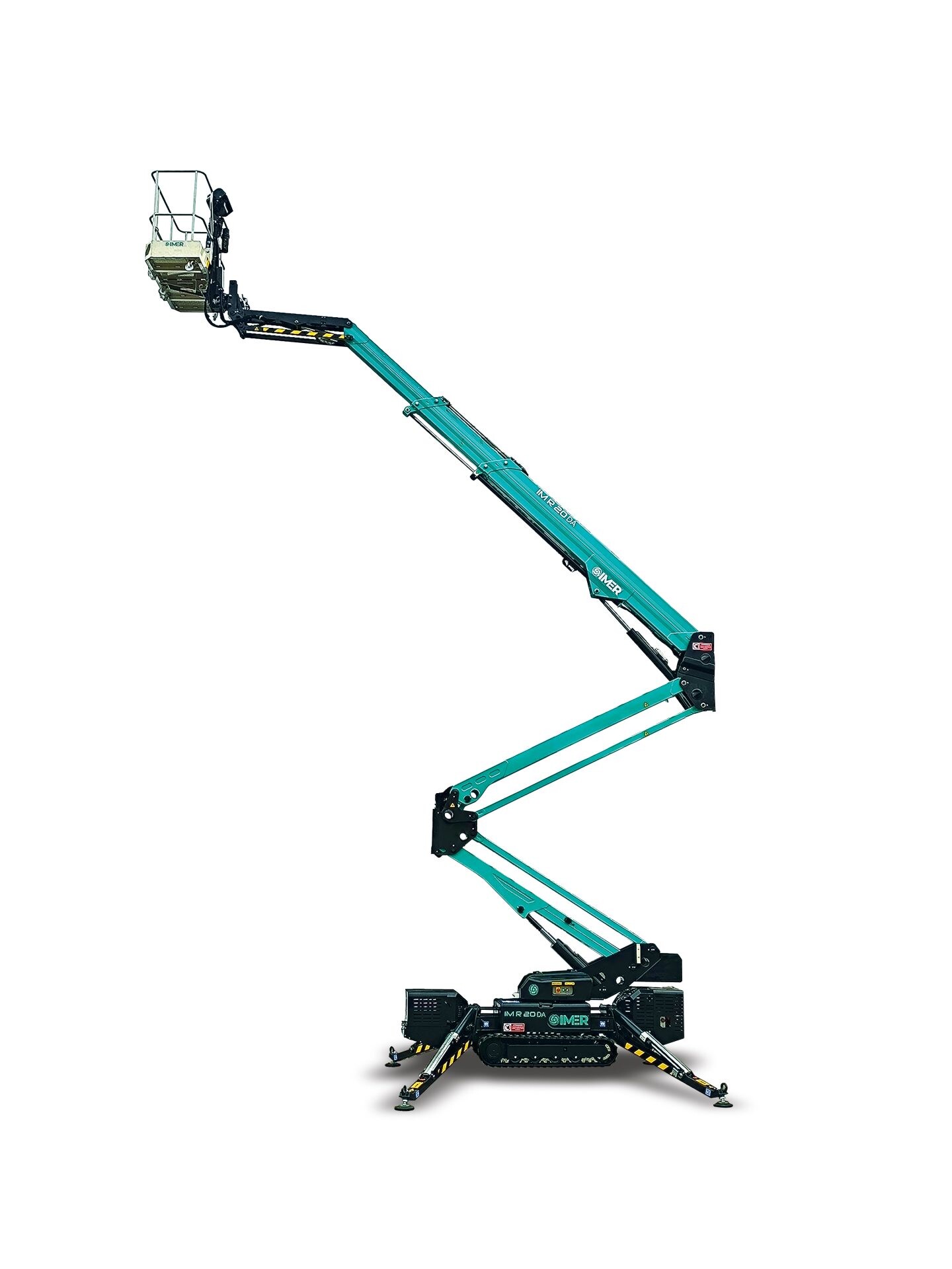 Spider Lift with Double Articulation Boom