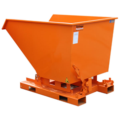 Fork Lift Tipping Skip c/w Castors