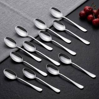 Metal Dessert Spoon - Pk (12)