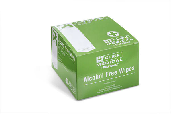 Click Medical Sterile Saline Wipe -Box (100)