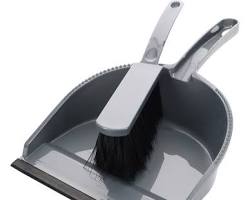 Plastic Dustpan & Brush Set