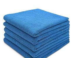 Pk(10) Blue Microfibre Cloths