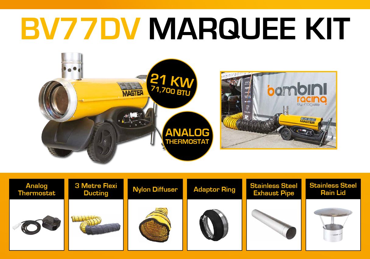 Marquee Heater 7.6m Duct