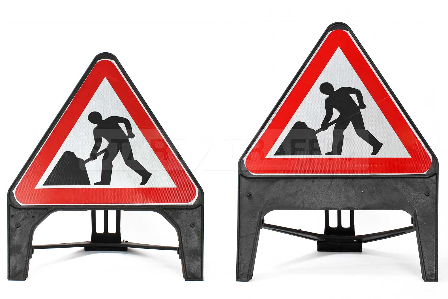 Rigid plastic Man at Work sign