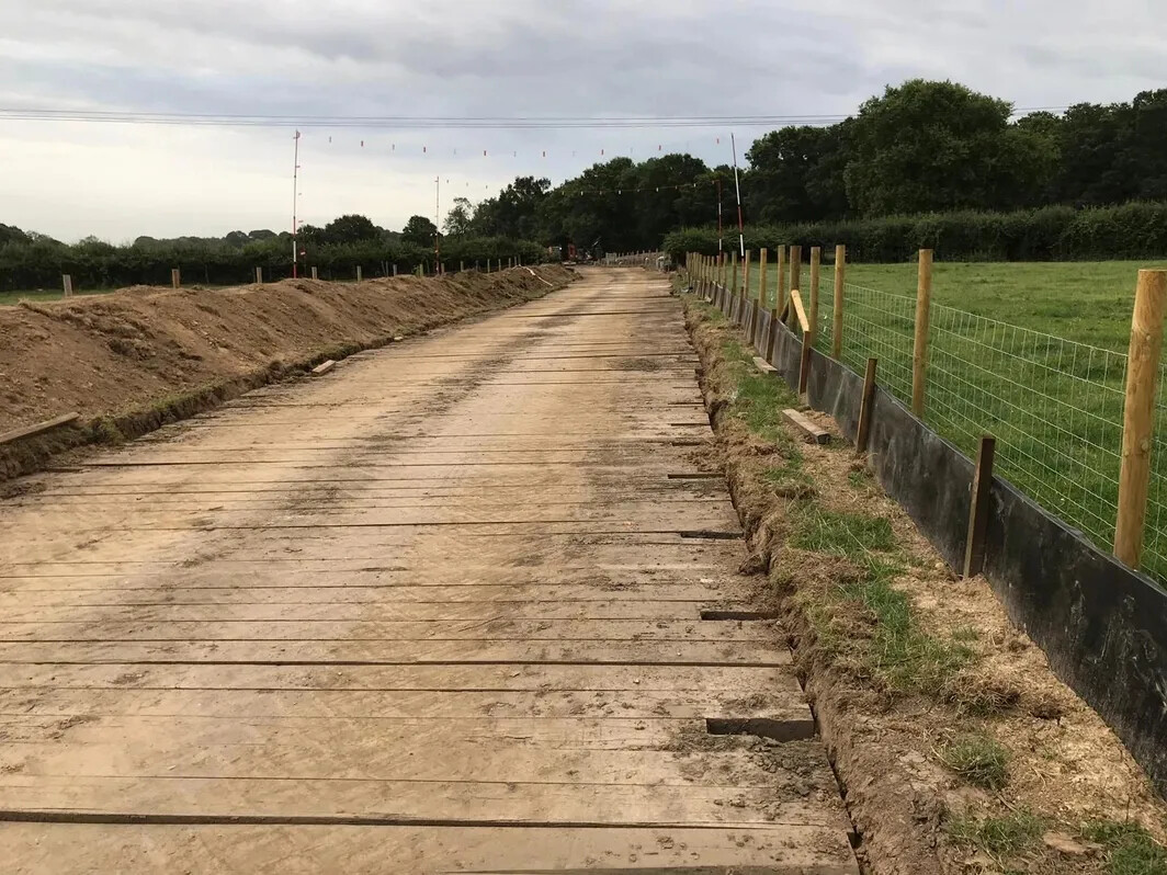 Wooden 'Bog Boards' / trackway / week