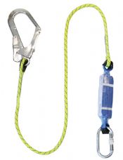 Safety Harness Lanyard 1.75m c/w Scaffold Hook