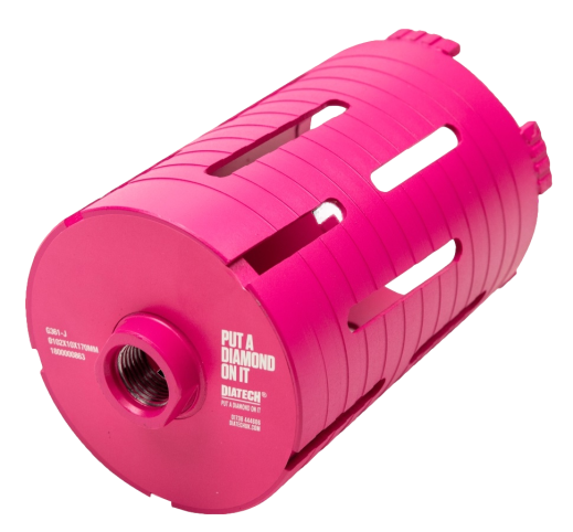 Dry Slotted Diamond Core 65 x 150mm