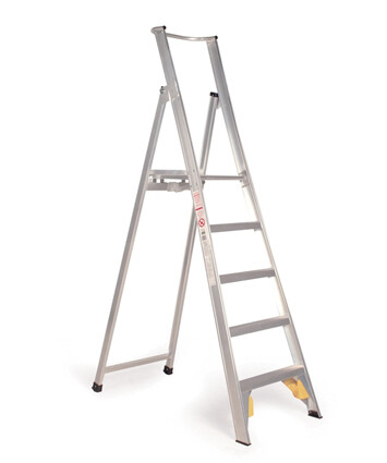 Alloy Platform Step Ladder - 8 Tread