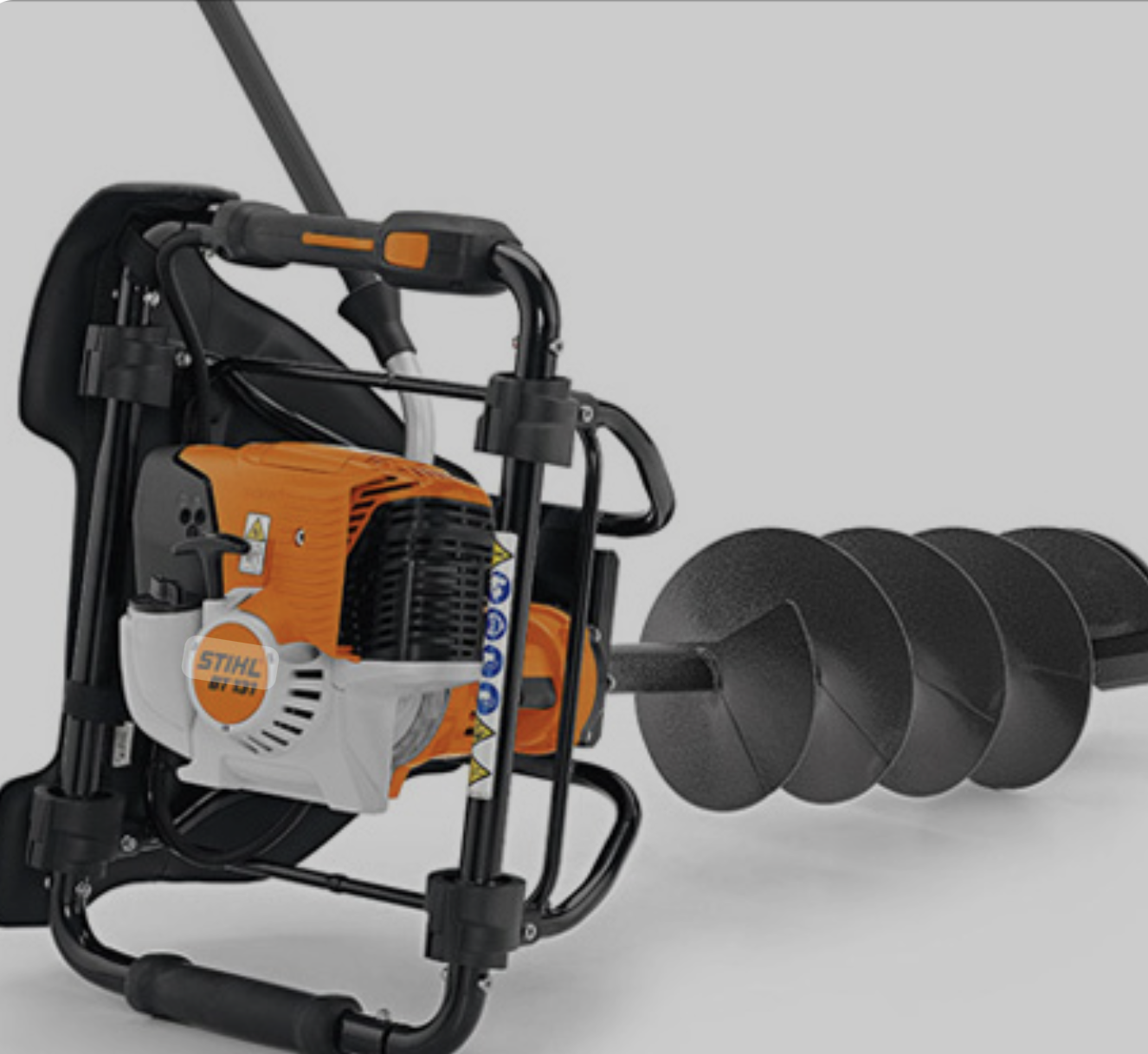 Stihl single person post hole auger