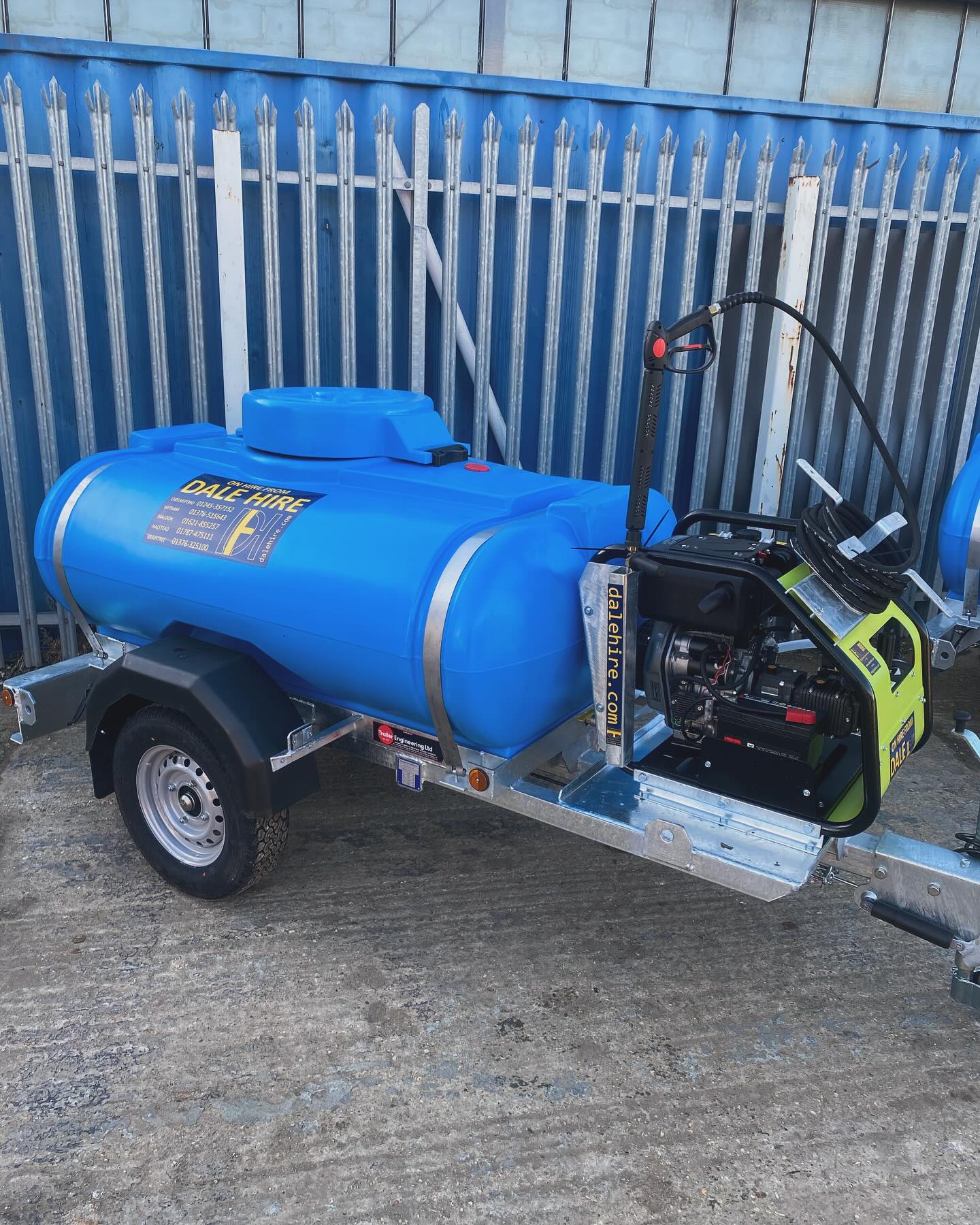 Towable Pressure Washer Jetwash Bowser 1000L