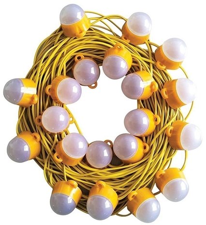 Festoon Lights 50m with bulbs 110v