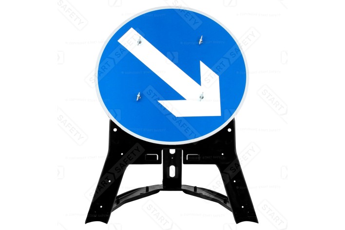 Reversable Left/Right circular Arrow sign