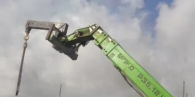 Height Reduced Crane Boom