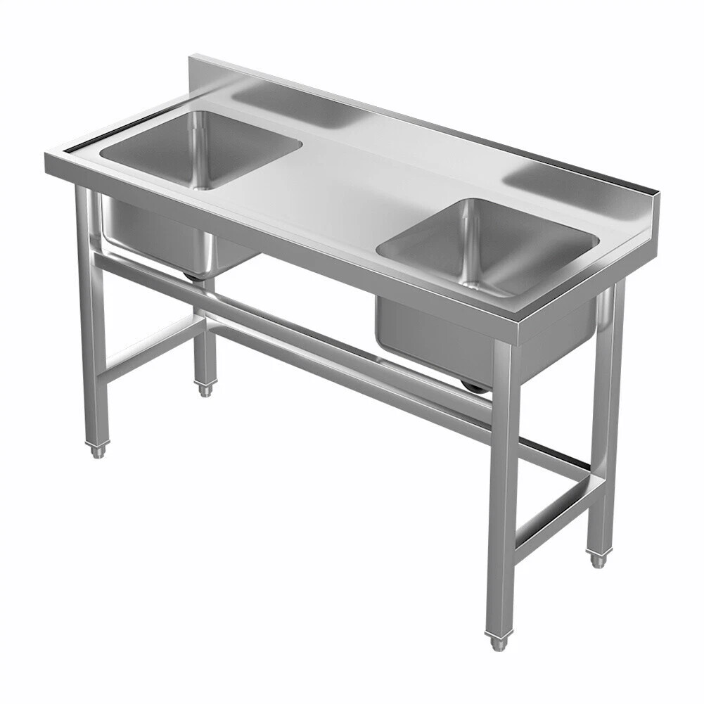 Kitchen Catering Commercial Sink Stainless Steel Single Double Bowl Drainer Jwdrain