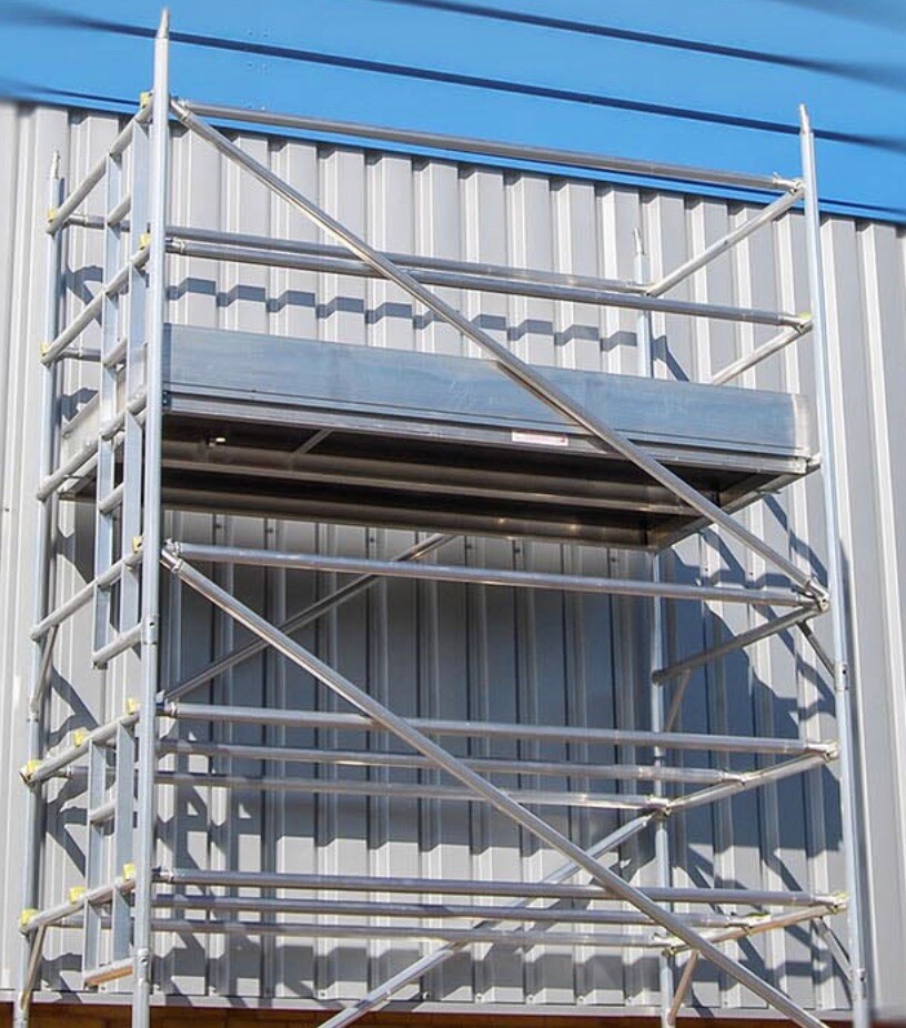 Double Width Aluminium Mobile Access Tower - 1.4m Wide x 1.8m  Long