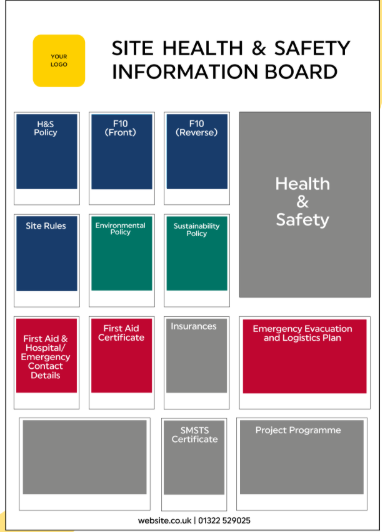 Site Health & Safety Information Board