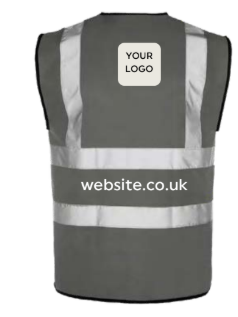 Grey High Vis Waistcoat STANDARD