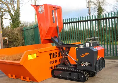 Tracked Dumper Skiploader High Tipping Narrow Hire