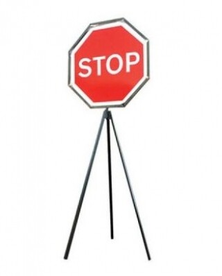 Stop/Go Traffic Control Sign on Tripod
