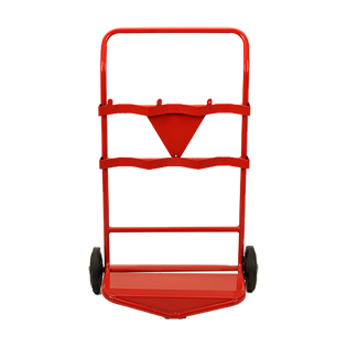 Triple Fire Extinguisher Trolley c/w Rotary Fire Bell