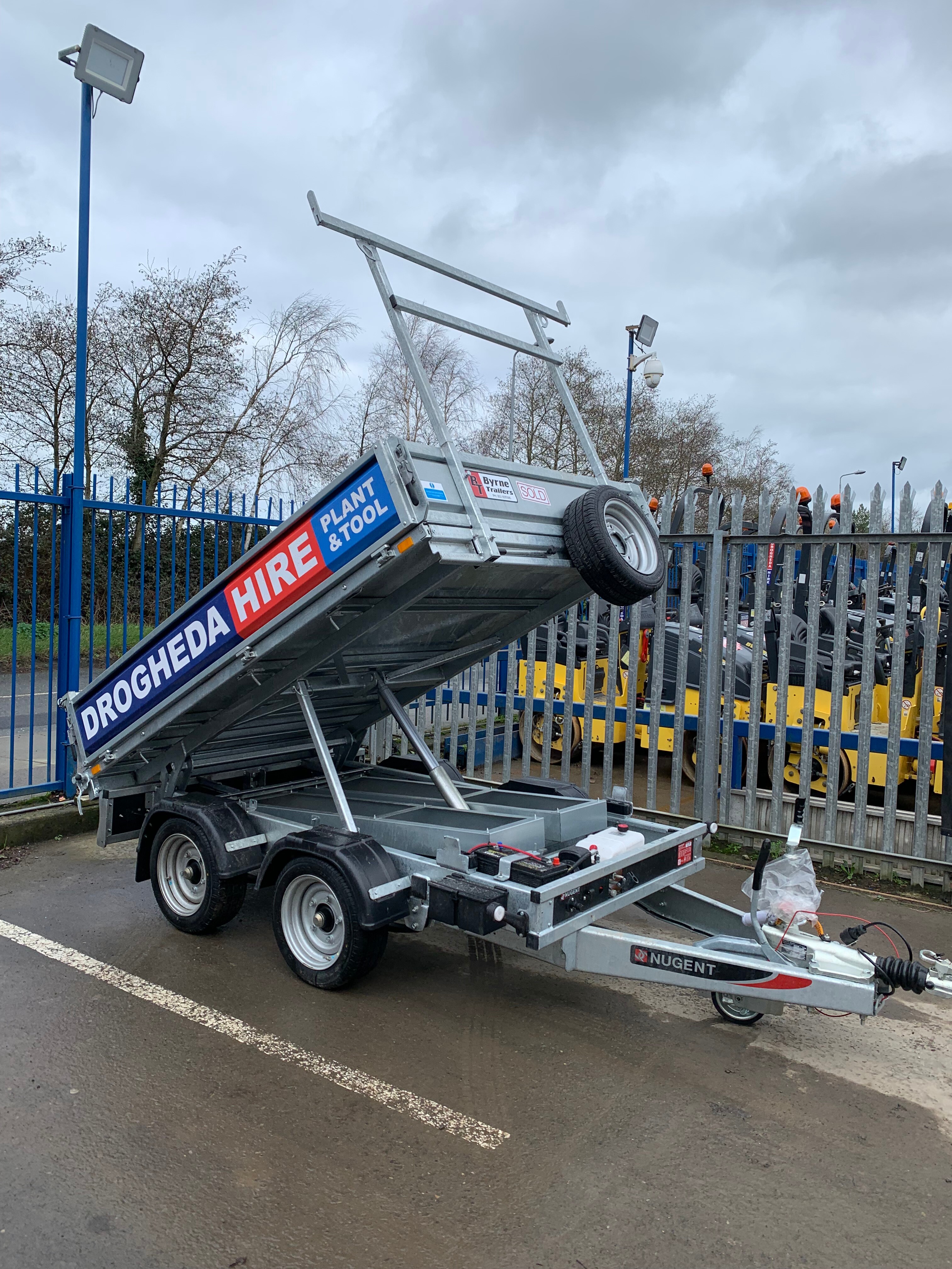 8 x 5 Drop Side Tipping Trailer