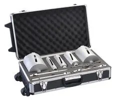 11 piece Core Bit Set in an Aluminium Case - Wear charges apply to each core used