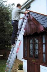 Treble 2.38m Aluminium Extension Ladder