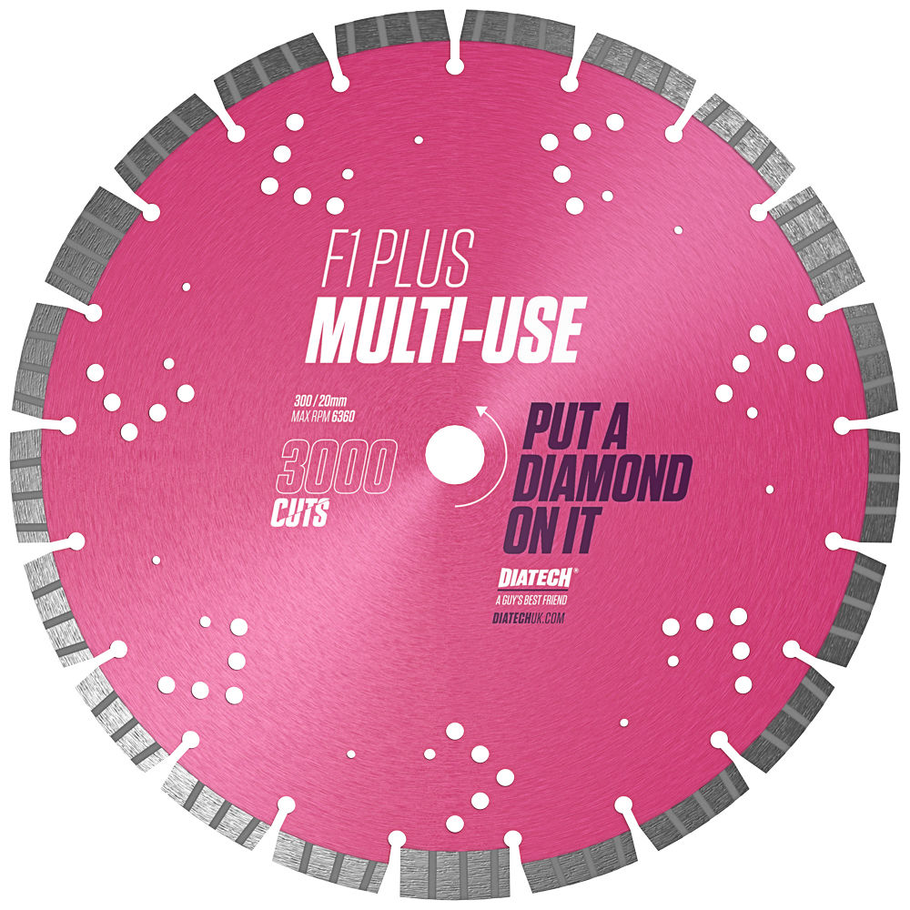 F1 PLUS Multi Use Diamond Blade 300/20